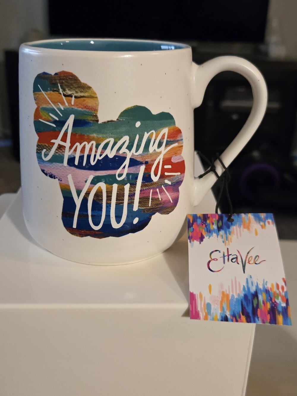 NWT Jessica Raulett EttaVee "AMAZING YOU!" 16 Oz Ceramic Mug